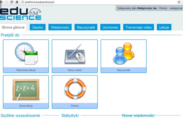 zgodnie z założeniami projektu EDUSCIENCE: 30% treści podstawy programowej przewidzianej do realizacji w latach szkolnych 2012/2013 oraz 2013/2014 będzie realizowane z wykorzystaniem zasobów i