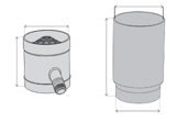 4.3 ZBIERACZE I FILTRY ZBIERACZ WODY DESZCZOWEJ Zbieracz wody deszczowej Aby doprowadzić wodę deszczową do zbiornika naziemnego, konieczne jest zastosowanie zbieracza lub filtra do wody deszczowej.