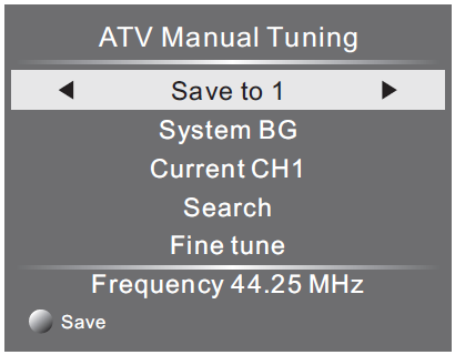 1 Strojenie ręczne cyfrowe (DVB-T) 1) Nacisnąć przycisk MENU i za pomocą przycisków wybrać menu kanałów CHANNEL, a następnie nacisnąć przycisk OK.