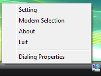 Menu właściwości Kliknij ikonę prawym przyciskiem myszy, aby wyświetlić następujące menu.