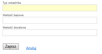 Rys. 22. Lista wskaźników produktu dla umowy. W przypadku, gdy w do danej wersji umowy/aneksu został zarejestrowany wniosek o płatnośd, to modyfikacja wskaźników nie jest możliwa. Rys. 23.