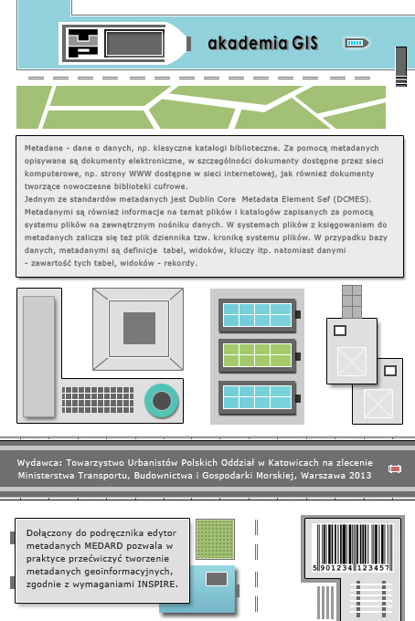 Metadane - dane o danych, np. klasyczne katalogi biblioteczne. Za pomocą metadanych opisywane są dokumenty elektroniczne, w szczególności dokumenty dostępne przez sieci komputerowe, np.