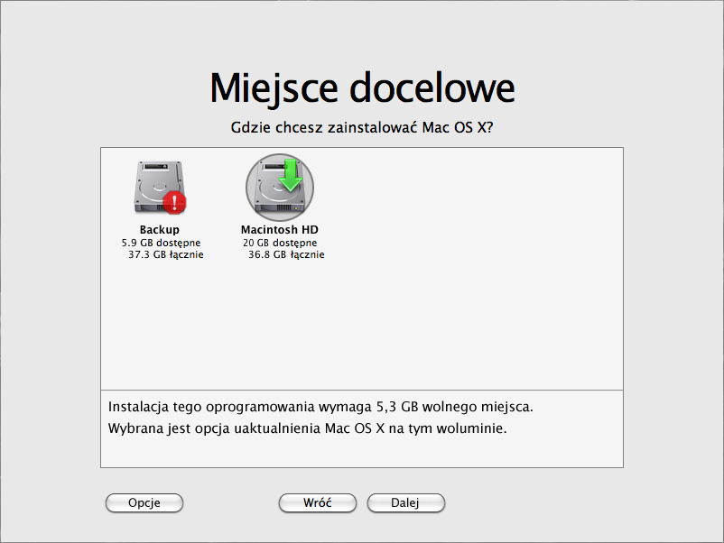 Krok 2: Wykonaj instrukcje z ekranu Wybierz język, po czym kliknij w strzałkę do przodu. Pojawi się ekran powitalny. Instalator przeprowadzi cię przez proces instalacji.