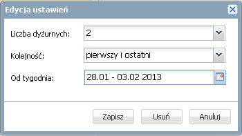 Zakładanie dziennika oddziału przez wychowawcę 27 Rysunek 32