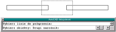 BiK-Architektura 69 Sposób wskazywania elementów przy łączeniu linii równoległych, leżących na tym samym kierunku.