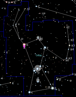 Alpha Orionis (Belelgeuse) Gwiazdozbiór: Orion Odległość: 643 +-146 ly Jasność obserwowana: 0.0 1.