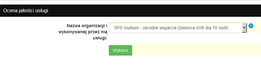 7 Ocena jakości usługi i analiza wskaźników jakości Cel szkolenia: Szkolenie ma nauczyć wprowadzania danych potrzebnych do pomiaru jakości usługi oraz analizy wyników ewaluacji.