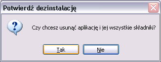 Rysunek 7. Okno dialogowe: Pakiet aktualizacji A dla programu Patnik 8.01.001 6.