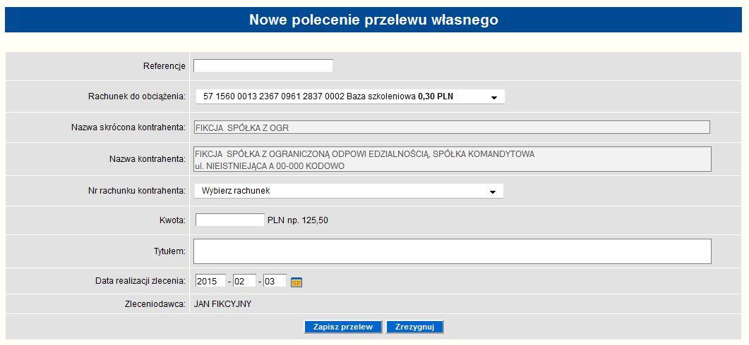 nazwa skrócona kontrahenta, z nazwy pełnej w polu nazwa kontrahenta) i nacisnąć przycisk znajdź kontrahenta.