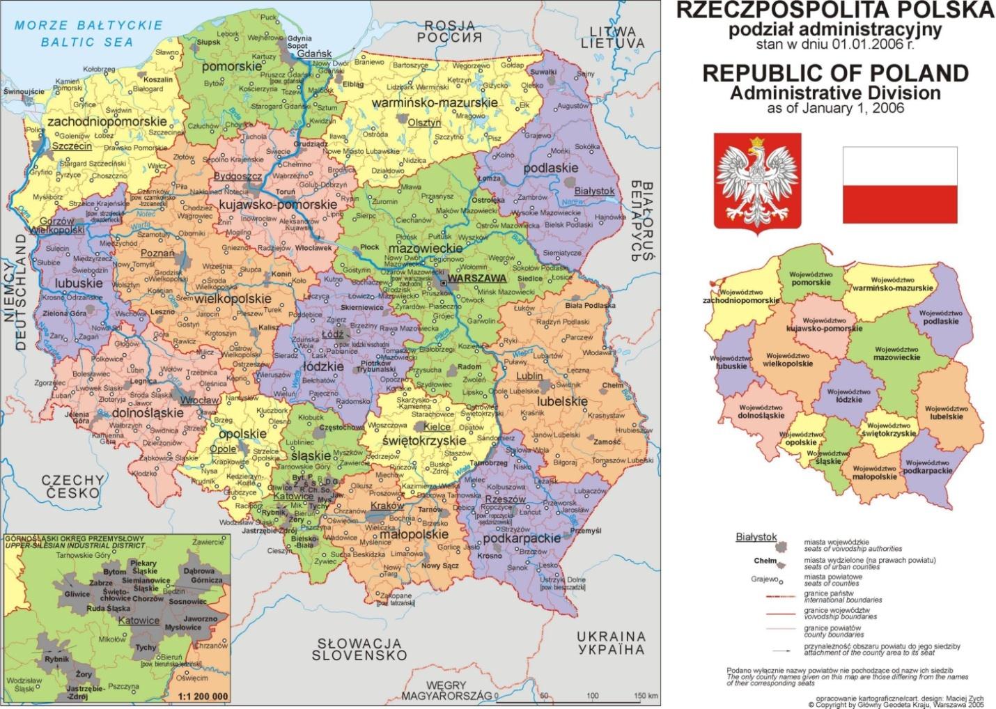 Rys.2 Mapa. Rzeczpospolita Polska. Podział administracyjny. Rys. 3 Mapa. Usytuowanie regionu Suwalszczyzny na tle województwa podlaskiego.