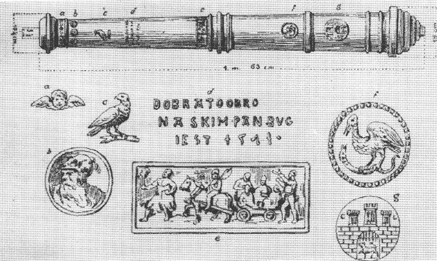 Rys. 26. Przygotowanie formy lufy armatniej [12]. Fig. 26. Preparation forms of gun barrel.