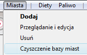 Funkcja ta jest dostępna tylko wtedy, gdy do programu nie wprowadzono żadnej tarczki.