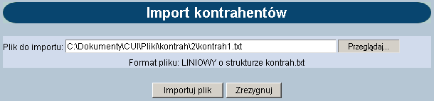 NOWY KONTRAHENT W celu dopisania kontrahenta należy wybrać opcję Nowy kontrahent, a następnie zdefiniować dane: Nazwa skrócona Nazwa pełna imię i nazwisko dla klientów indywidualnych lub nazwę w