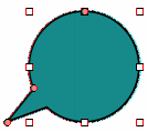 Jak edytować zaokrąglony prostokąt? mm Zaznacz kształt, po czym przeciągnij jego niebieski punkt edycji w lewo, aby wyprostować rogi lub w prawo, aby je zaokrąglić.