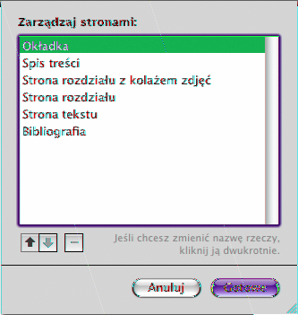 Dodawanie sekcji do własnego szablonu Szablon edytora tekstu może być rozszerzalny, dzięki czemu jego użytkownicy będą mogli dodawać kolejne sekcje za pomocą przycisku Strony w pasku narzędzi,