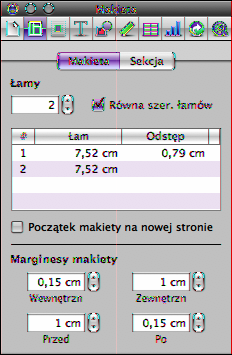 Zarządzanie ustawieniami dokumentu Jak otworzyć Inspektora dokumentów? mm Kliknij w Inspektor w pasku narzędzi, a następnie w przycisk dokumentów.