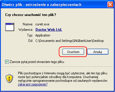 Jak zainstalować cureit.exe i usunąć Trojana? Program nie wymaga tradycyjnej instalacji.