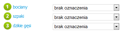 3.2.2.3. Owady 1. Komary w tym miejscu należy określić, czy zaobserwowano obecność komarów, wybierając wartość z wysuwanej listy.