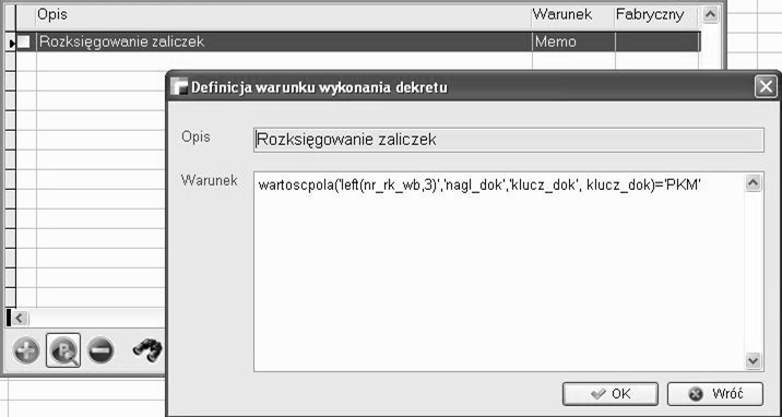 objaśniającym, czego dotyczy wpisywana kwota i musi zostać podany w apostrofach (np. 'Kwota premii:'). Pojawi się on w dialogu nad polem wprowadzania danych.