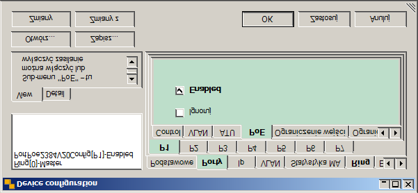 zarządzalne e systemu LAN-RING Aktivace PoE na Fast Ethernet portech 1. W zakładkę "Porty", wybierz żądane porty FE ("P1 - P4"), na którym chcesz włączyć PoE zasilanyí. 2.