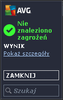 5.7. Gadżet AVG Gadżet AVG jest wyświetlany na pulpicie systemu Windows (w pask u bocznym). Ta aplikacja jest obecna tylko w systemach operacyjnych Windows Vista i Windows 7 / 8.