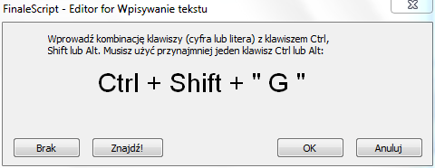 Suwaki Suwaki są obsługiwane przez FinaleScript: menu item "audio setup" move slider "mic level" 110 check "enable micnotator" hit ok Symulacja kliknięcia myszką Możesz emulować pojedyncze i