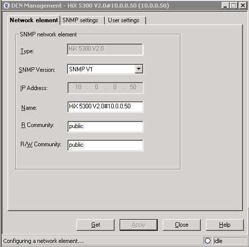 Na następnym zrzucie ekranu można zobaczyć właściwości półki już po dodaniu jej w Element Manager.