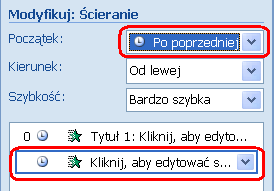 Po wykonaniu operacji, można będzie poprawid sposób animacji elementów umieszczonych w ramach wyłącznie tego układu wzorca.