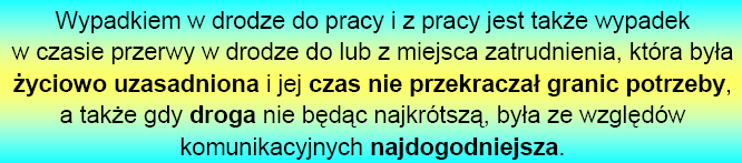 Wypadek w drodze do pracy i z pracy