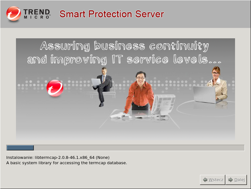 Instalacja i aktualizacja serwera Smart Protection Server 12.