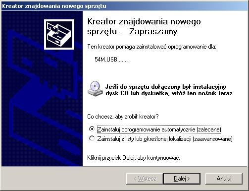 Włóż płytę z oprogramowaniem do napędu CD-ROM, kliknij przycisk Start i wybierz Uruchom. W oknie, które się pojawi wpisz X:\ASMAX USB 711G\Setup.