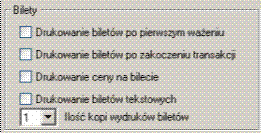 19 Waga samochodowa Okno ustawien jest podzielone na cztery strefy odnoszace sie do posczególnych parametrów programu.