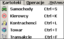 OPCJE PROGRAMU 8.3.3 BAZA DANYCH Dla serwera zainstalowanego na komputerze gdzie pracuje program Obsługa Wagi Samochodowej wpisać dane: Serwer (local)\baza RADWAG; ID sa.