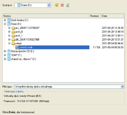 Hard Disk), używane obecnie przez Microsoft Virtual PC/Server/Hyper V oraz Oracle VirtualBox.