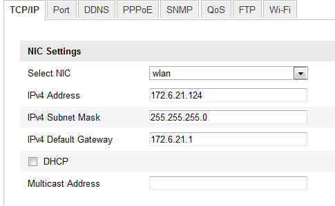 1. Przejdź do interfejsu konfiguracji TCP/IP.