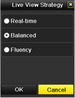 4 Image Settings Customize (Ustawienia obrazu Indywidualne) Można wybrać jedną z wartości parametru Live View Strategy (Strategia podglądu na żywo):