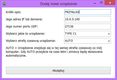 14.6. Dodawanie nowego urządzenia Aby dodać do listy nowe urządzenie ( przekaźnik ) klikamy prawym klawiszem myszy w polu listy po lewej stronie okna programu.