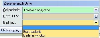 Lista rozpoznań PPS znajduje się również w module [52] Kartoteki - Inne - Zakażenia szpitalne - lista kodów rozpoznań PPS (Narodowy Program Ochrony Antybiotyków).