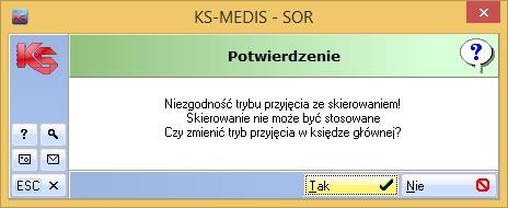 Wpis w Księdze oddziałowej: Komunikat pojawi się również w przypadku weryfikacji wypisu