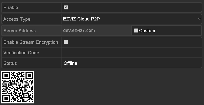 4. W razie potrzeby zaznacz pole wyboru Custom (Własne) i wpisz Server Address (Adres serwera). 5. Aby włączyć opcję Enable Stream Encryption (Włącz szyfrowanie strumienia), zaznacz to pole wyboru. 6.