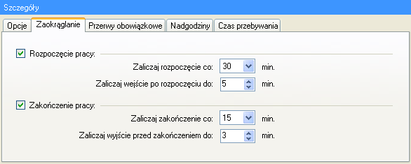 Dodatkowo kolumna Jeśli przepracowano co najmniej, umożliwia zdefiniowanie nawet najbardziej złożonych definicji nadgodzin.