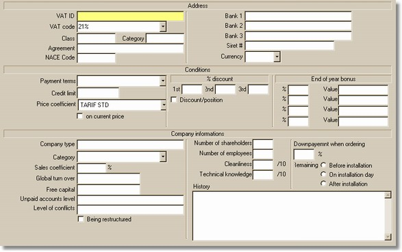 72 WinPro User Guide NIP : numer NIP klienta Stawka VAT : stawka VAT jest definiowana w Narzedzia stawka VAT Klasa : Informacja specyficzna dla kraju Kategoria : Informacja specyficzna dla kraju