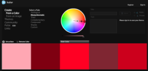 Narzędzia Kuler Adobe Pozwala na tworzenie własnych zestawów kolorystycznych Pozwala na korzystanie ze stworzonych zestawów