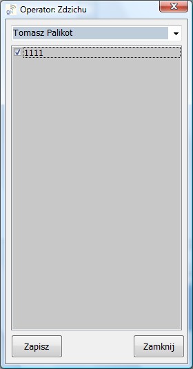 Pracownik Istnieje możliwość przydzielenia operatorowi pracowników.