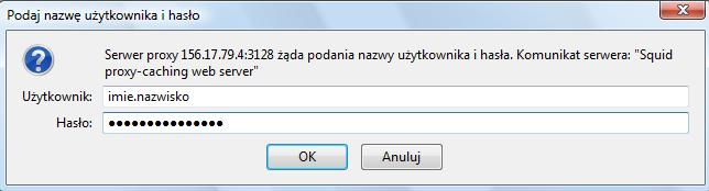 7. Użytkowanie zdalnego dostępu 7.1 W prawidłowo skonfigurowanej przeglądarce przechodzimy na stronę http://biblioteka.pwr.wroc.pl/ a następnie wybieramy żądany zasób. 7.2 W oknie logowania podajemy login e-mail odpowiednio: pracownika, doktoranta, studenta (bez @pwr.