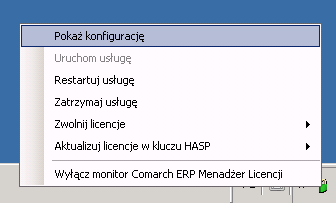 Brak dostępnych licencji, lub zatrzymana usługa Licencje przeterminowane Aktualne licencje Brak dostępnych licencji, lub zatrzymana usługa ComarchML aplikacje Comarch mogą pracować jedynie w trybie