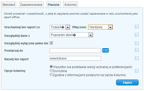 Nazwij ten raport Skorzystaj z tego pola aby przypisa nazw do raportu.