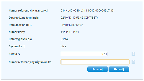 Zwrot transakcji Aby zwróci rodki najpierw, nale y wybra transakcj do zwrotu korzystaj c z raportu transakcji.