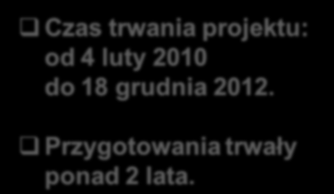 Czas trwania projektu: od 4 luty 2010