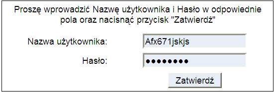 Rysunek 8 Ekran uprawnienia do rachunków 9. KOLEJNE LOGOWANIA DO SYSTEMU Przy każdym następnym logowaniu do BGK@24BIZNES będą Państwo poproszeni o podanie nazwy użytkownika i już zmienionego hasła.